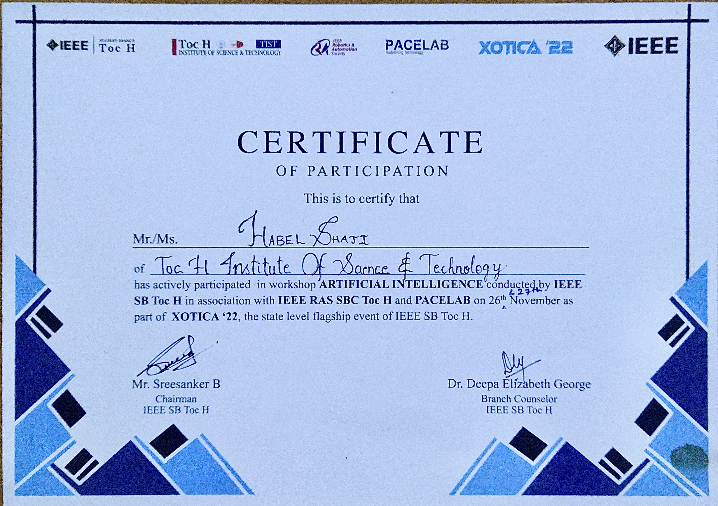 Cloud Essentials Certificate